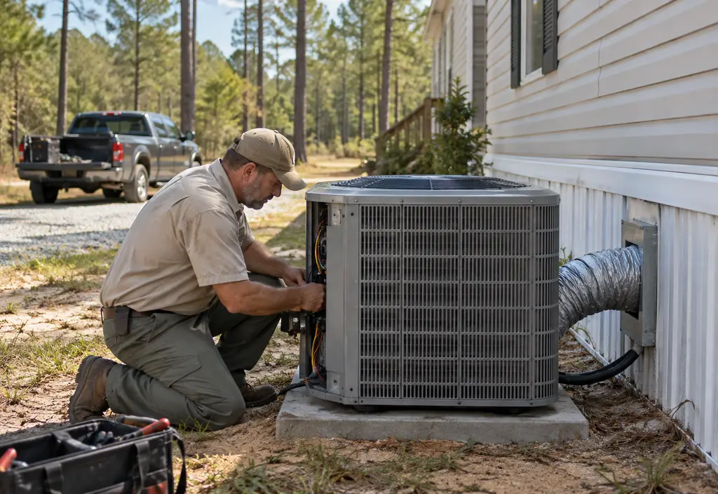 Manufactured Home AC and Heat near Bastrop, TX